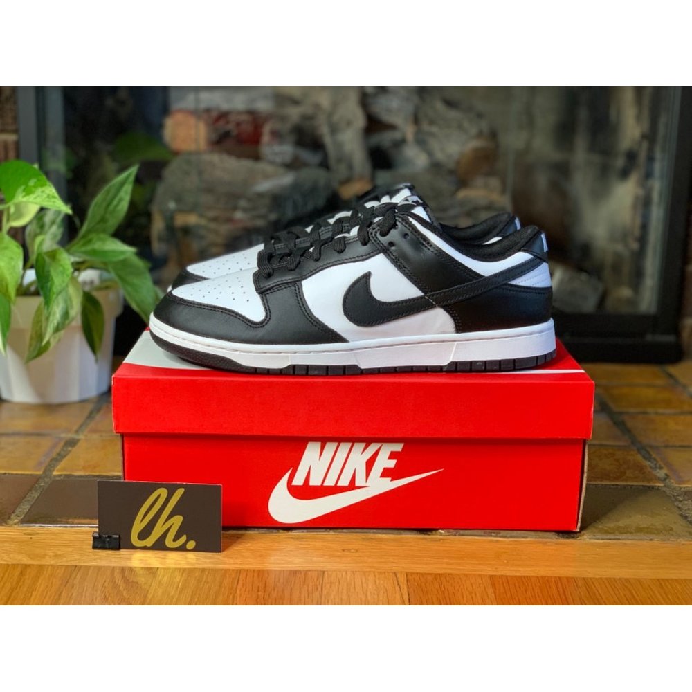 Sz 11.5 Nike Dunk Low Black White “Panda” Athletic Sneakers DD1391-100